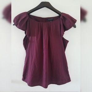 BANANA REPUBLIC ruffled sleeve tunic - L